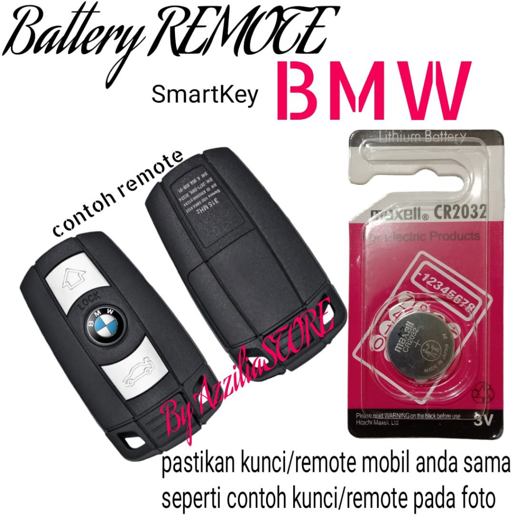 Battery Baterai Batre Batrai Batere Untuk Remote Remot  Smart Key Smartkey Keyless Kunci Mobil Bmw S