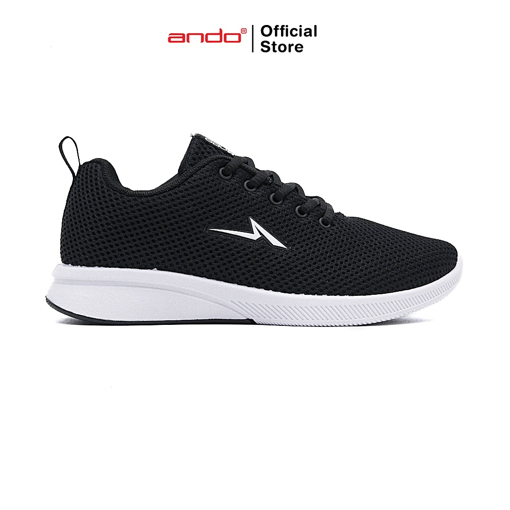 Ando Official Store - Sepatu Sneakers BSC 35 Wanita Dewasa - Hitam/Putih