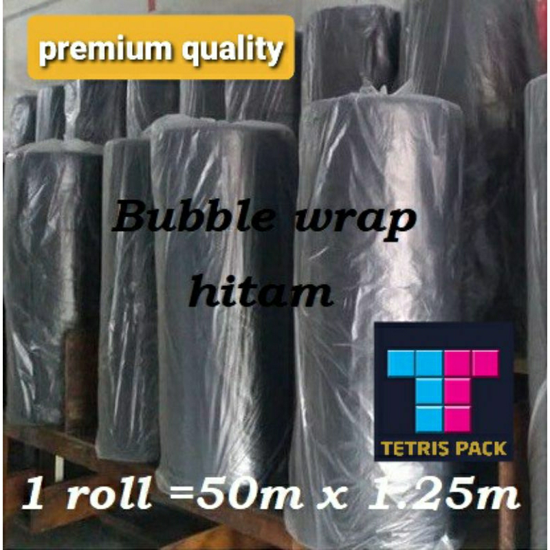 Bubble buble wrap bening dan hitam