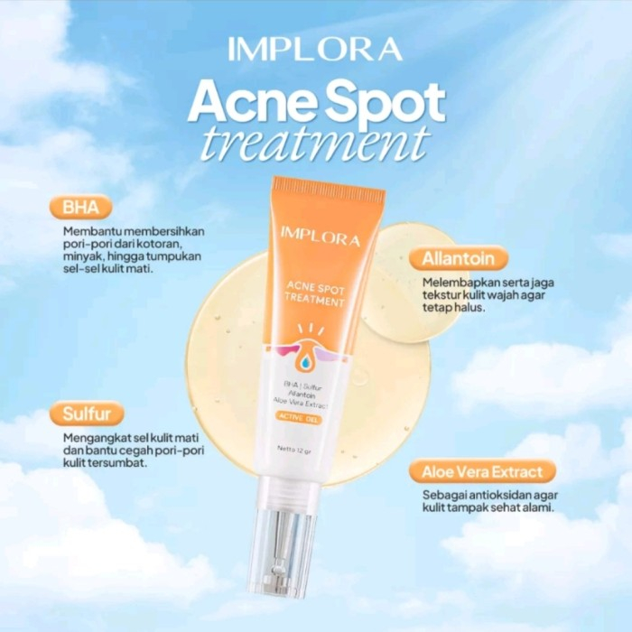 IMPLORA SPOT TREATMENT ACNE SPOT DARK SPOT TREATMENT GEL 12 GR