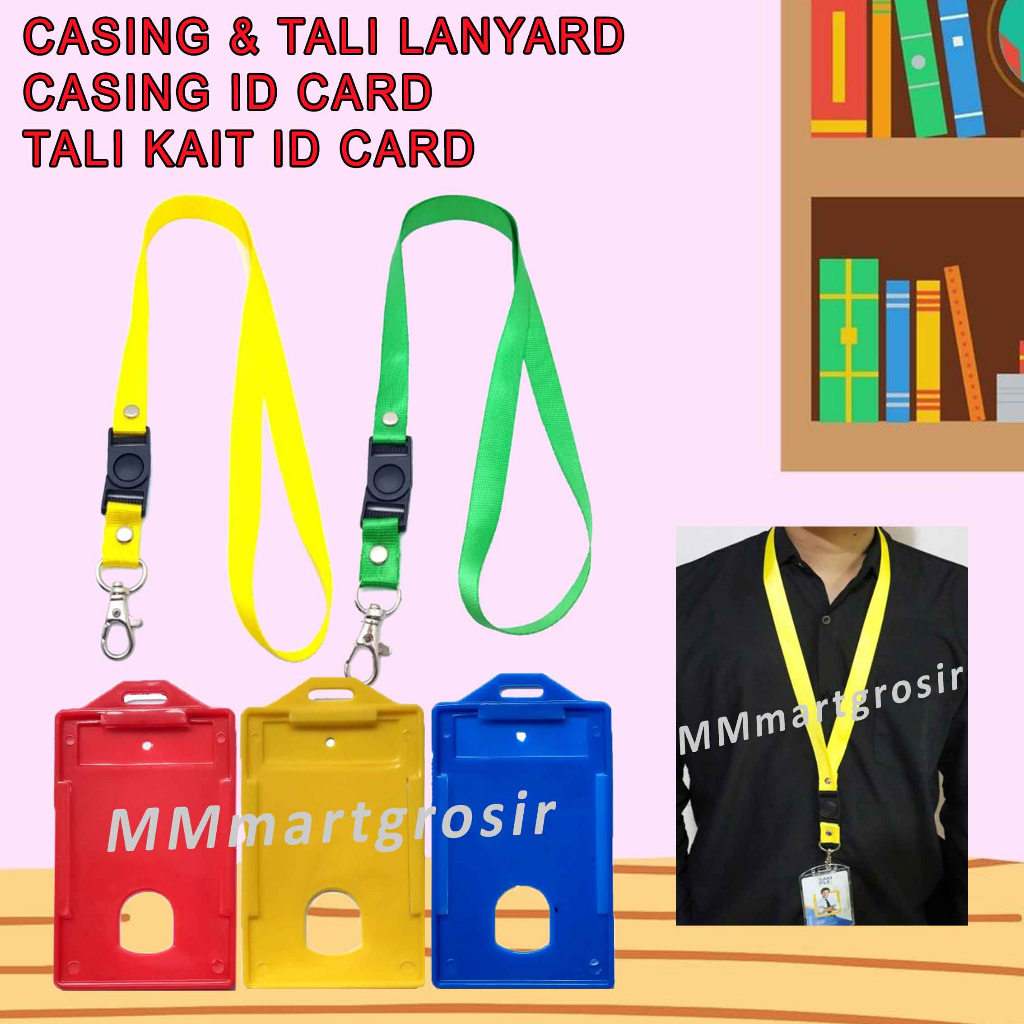 Casing &amp; Tali Lanyard / Tali Kait ID Card / Casing ID Card / Tali Gantungan