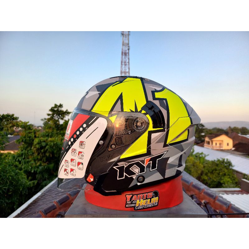 HELM HALF FACE KYT NFJ ALEIX ESPARGARO 2019 MATT GORILLA GREY