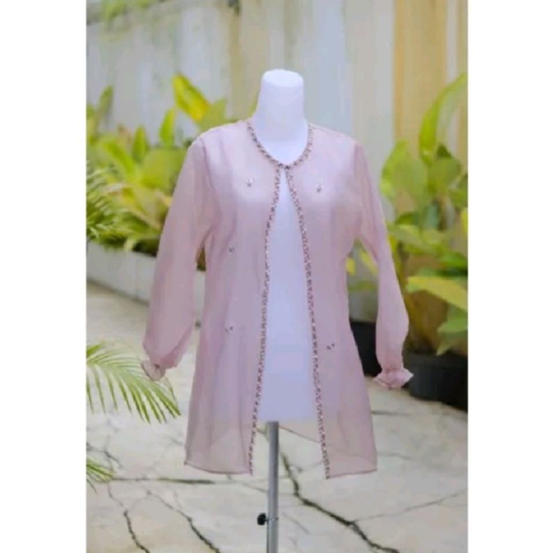 Outer organza premium tunik Outer kondangan Outer atasan wanita Outer pesta Outer mewah