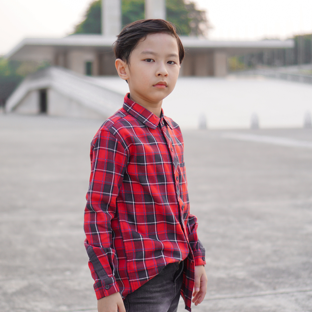 Mexican Kemeja Anak Lengan Panjang - Flannel Shirt