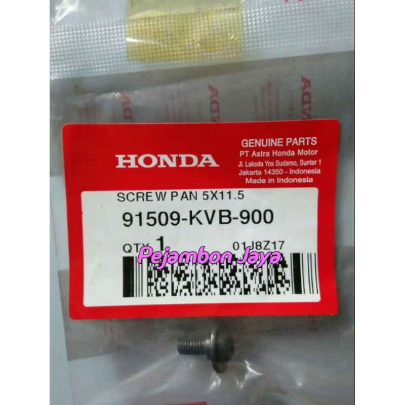 91509KVB900 SCREW PAN 5X11.5 (HITAM)