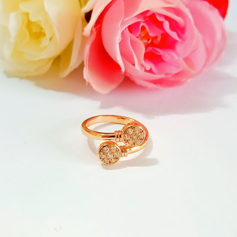 CINCIN LAPIS EMAS MODEL BULATAN DUA/CINCIN FASHION KEKINIAN