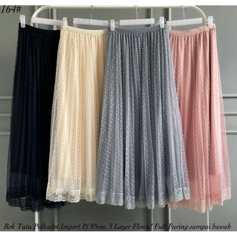 ROK TUTU POLKA RENDA IMPORT PREMIUM // ROK IMPORT PREMIUM // BAWAHAN IMPORT PREMIUM // FASHION IMPORT PREMIUM