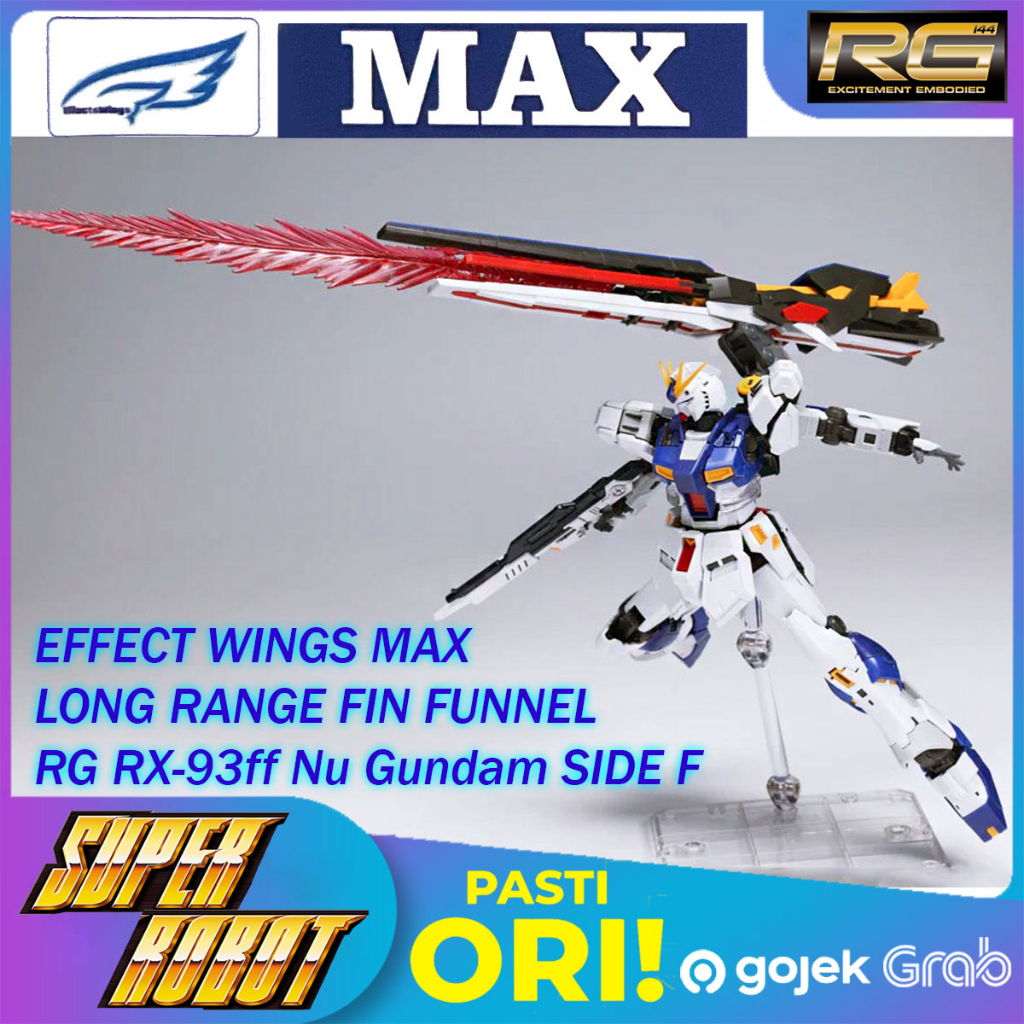 Effect Wings RG HG EG Long Range Fin Funnel RX-93ff Nu Gundam Side F Color