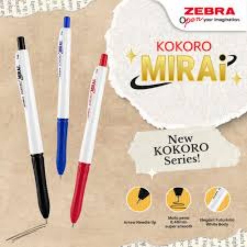 

Pulpen / Pen Zebra Kokoro Mirai 0.48