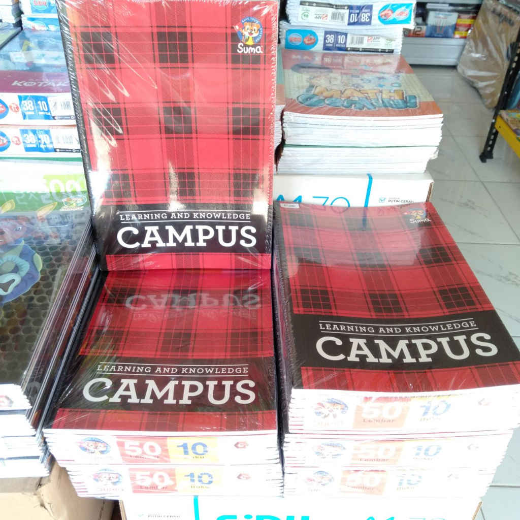 

Buku Tulis Campus Suma Besar/Buku Tulis Campus Merah isi 50 Lembar