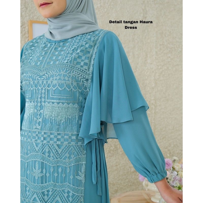 Dress Pesta Mewah / Gamis Haura Dress Tile Sapto Rompi Lepas Pasang /Gamis Kondangan / Gamis / Gamis Pesta / Dress / Gamis Lamaran /  Dress Terbaru / Gamis Seragaman / Gamis Tile / Gamis Brokat /