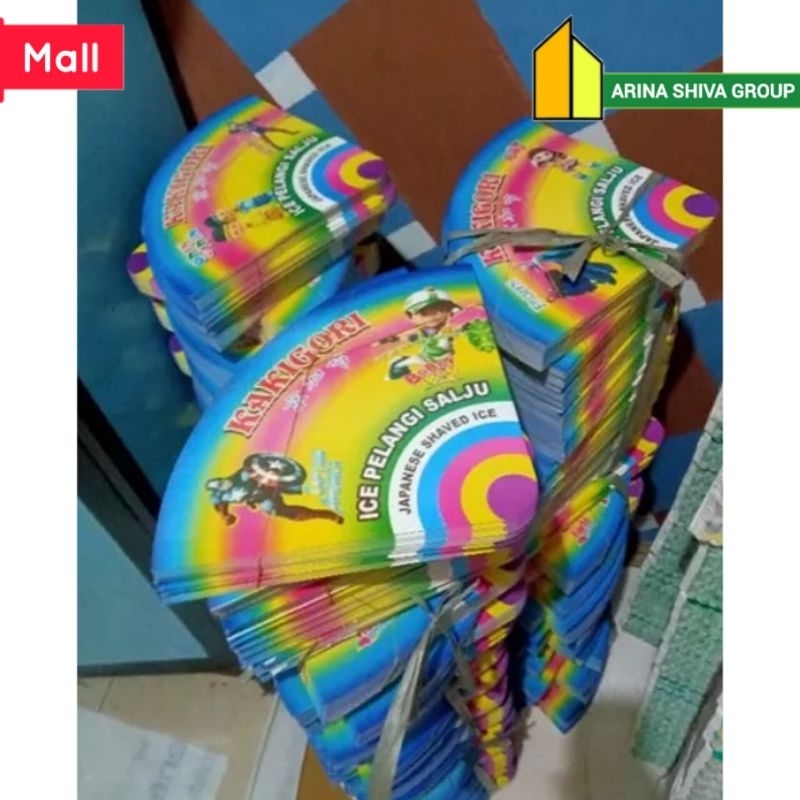 

100 LEMBAR KERTAS ES SALJU VIRAL | BUNGKUS KERTAS ES PELANGI PRODUK TERBARU | KEMASAN ES KAKIGORI BAHAN IVORY PUTIH HIGH QUALITY | CONTONG ES SERUT | ARINA SHIVA GROUP 67