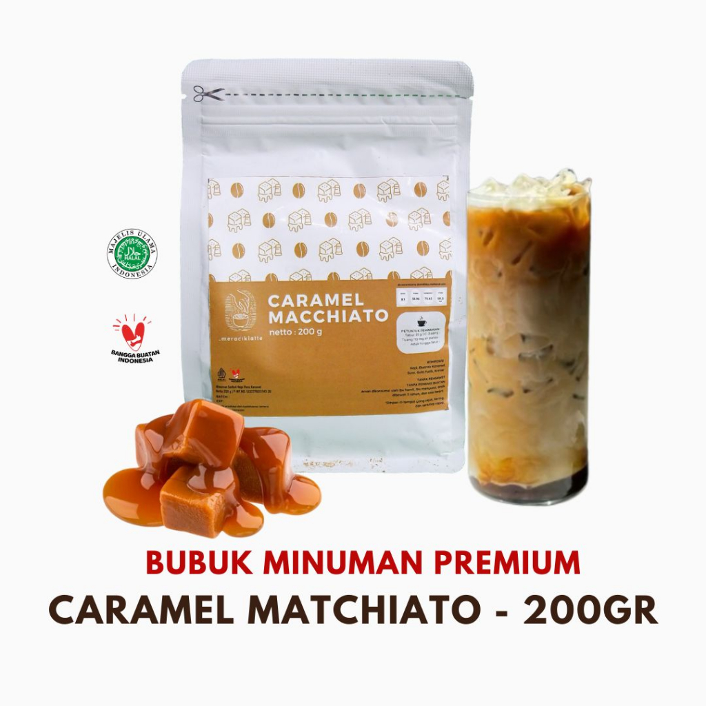 

Bubuk Minuman CARAMEL MACHIATO Powder 200gr - Coffe Latte Jawaralatte