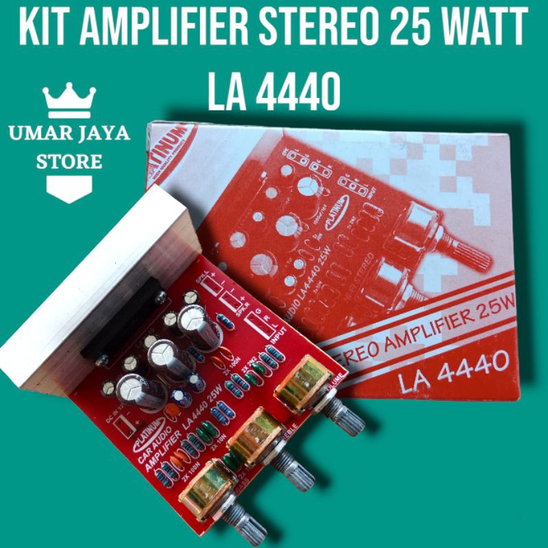 HIFI STEREO AMPLIFIER 25W LA 4440 CAR AUDIO AMPLIFIER STEREO PLATINUM