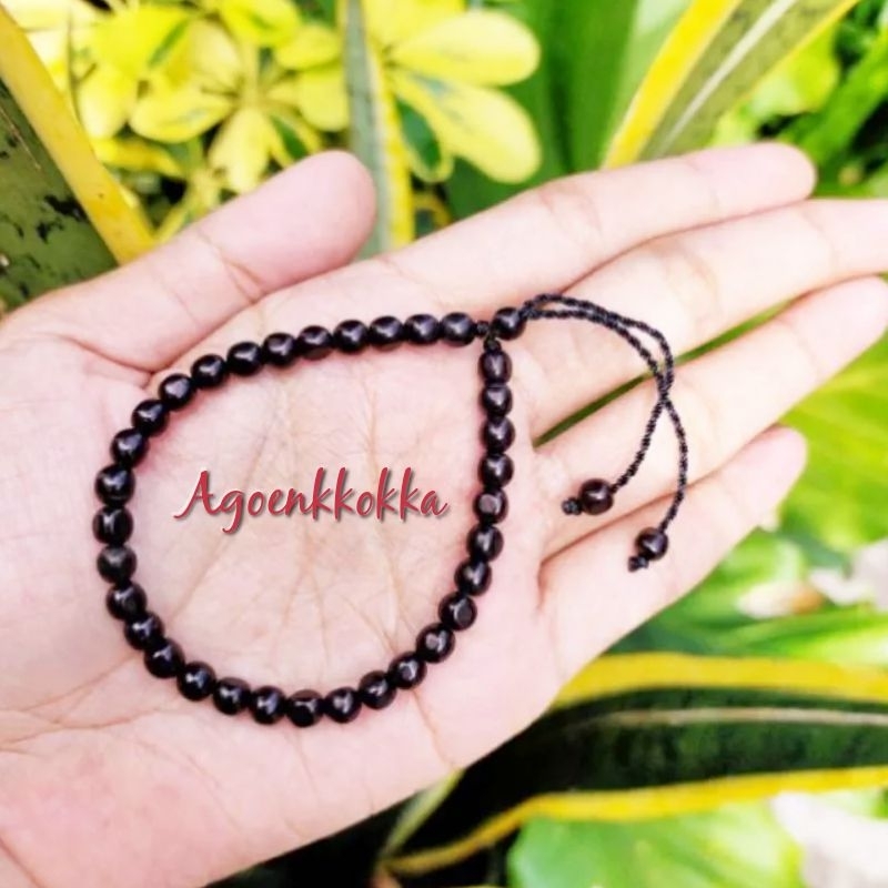 Grosir 10 pcs Gelang merica 33 tanpa kpl hitam kokkah kaukah