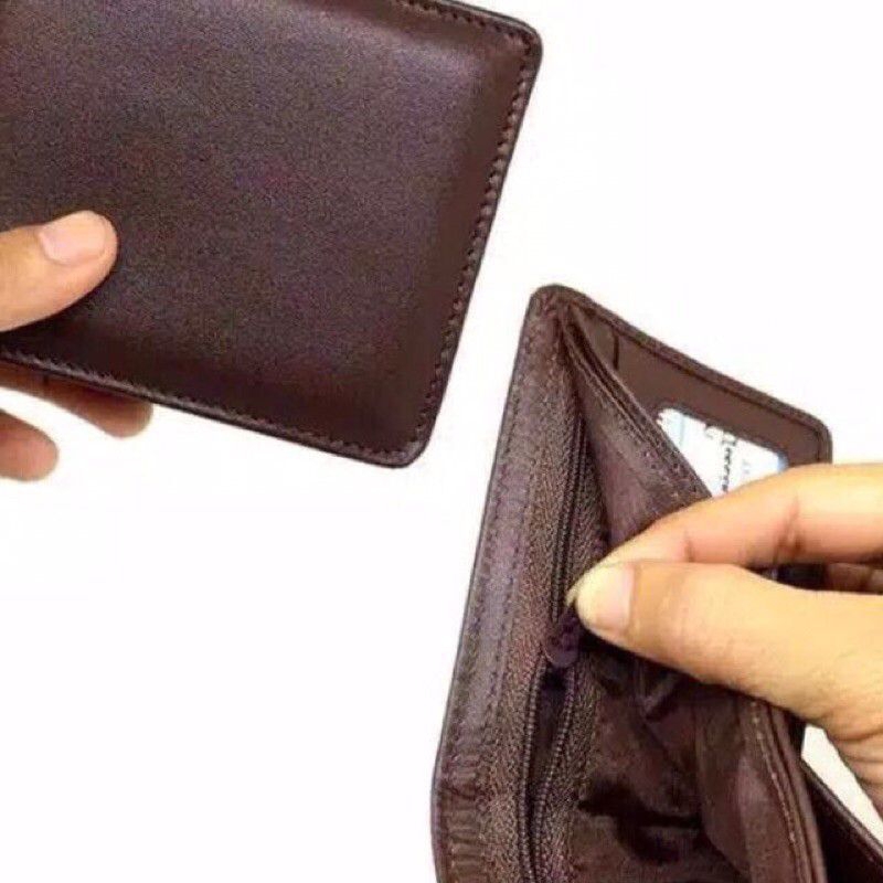 Dompet kulit pria standar model resleting - Dompet kulit pria Garut