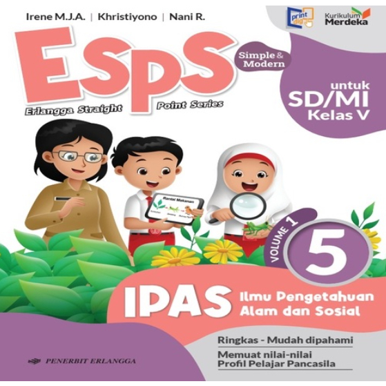 

ESPS IPAS VOL .1 KELAS 5 SD/MI KURIKULUM MERDEKA
