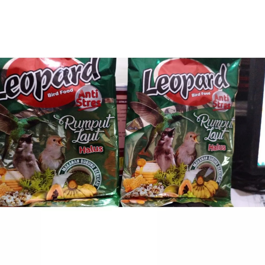 Voer pur pleci Kolibri kacamata leopard hijau rumput laut Voer burung halus