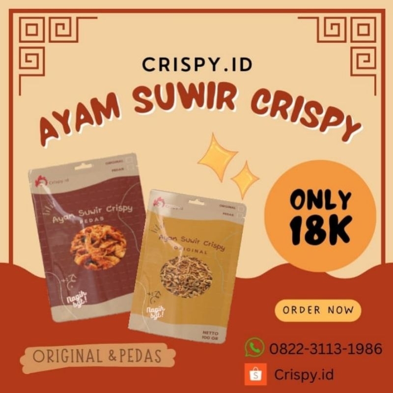 

Ayam Suwir Crispy Daun Jeruk 100gr