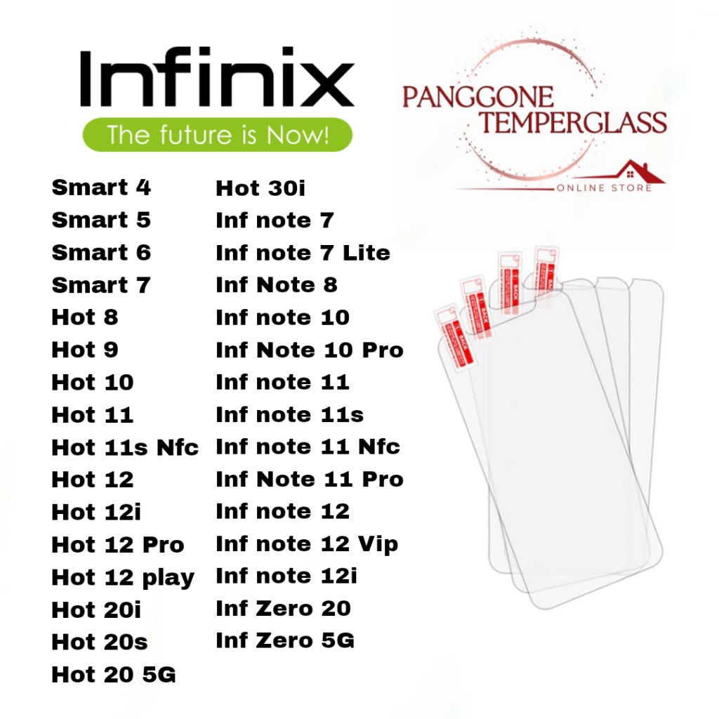TemperGlass/TG/Pelindung Handphone/INFINIX