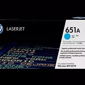 Paket Toner H P 651 A (B C M Y) LaserJet Original - PAKET PERSET