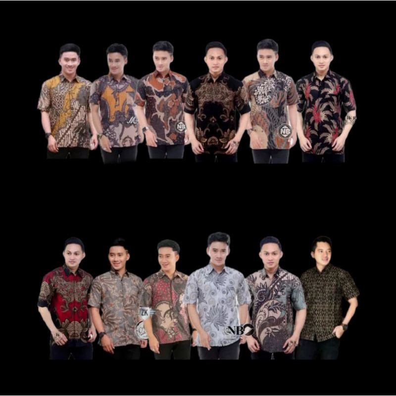 batik lengan pendek batik murah batik pria