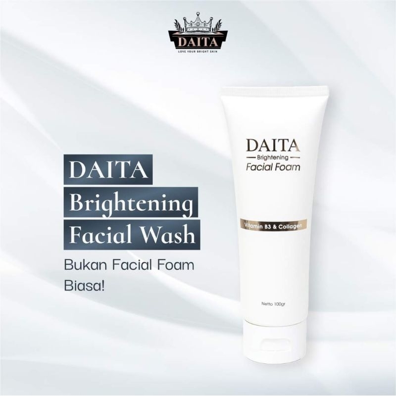 DAITA FACIAL FOAM |skincare pemutih wajah pembersih wajah