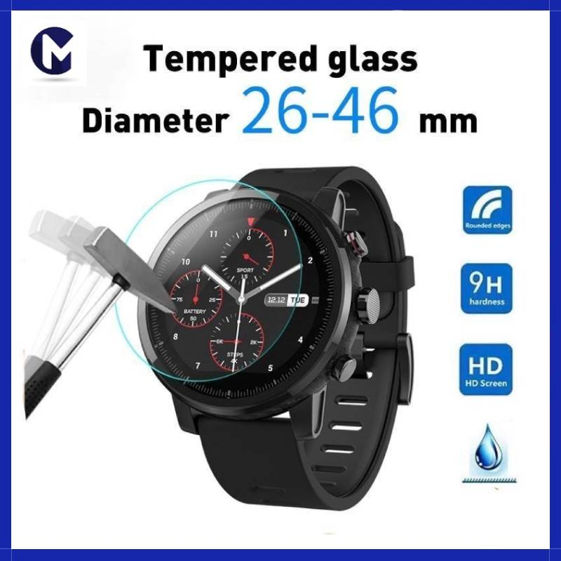MIDO 2.5D Tempered Glass Watch Protective Film For Smart Watch 30mm 32mm 36-46mm DT78 k37  Z18