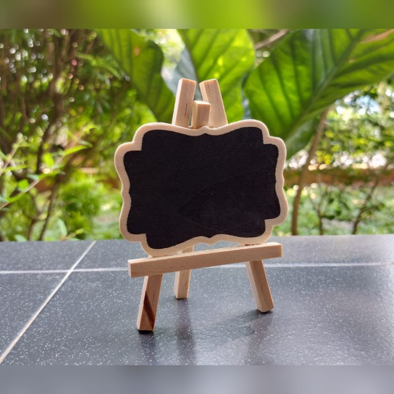 

Mini Chalkboard (papan tulis mini) Fancy - S