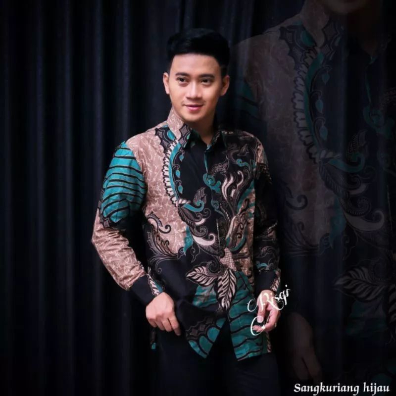 batik pria kemeja batik terbaru batik bermotif keren kain katun size m l xl dewasa