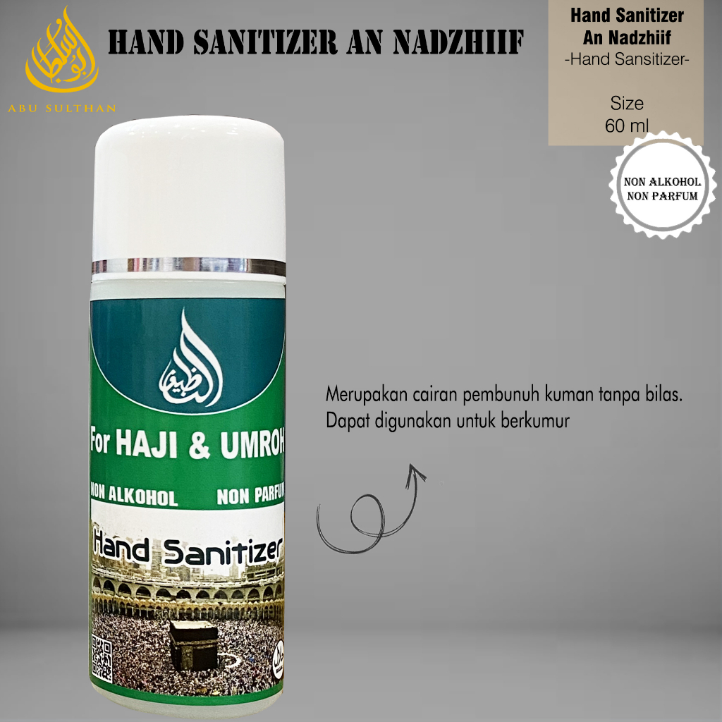 Hand Sanitizer An Nadzhiif Grosir 60 ML Herbal Natural Perlengkapan Haji Umroh