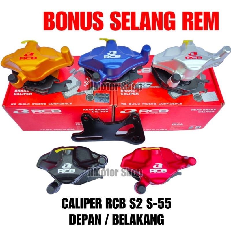 KALIPER CALIPER RCB S55 SONIC 150 R DEPAN BELAKANG - KEPALA BABI PALA BABI RCB S 55 SONIC 150 R DEPAN BELAKANG