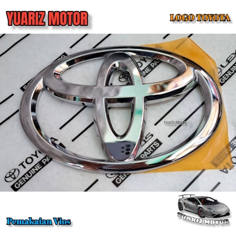 FAST DELIVERY LOGO GRILL DEPAN TOYOTA VIOS ORIGINAL/EMBLEM LOGO BAGASI BELAKANG VIOS ORIGINAL