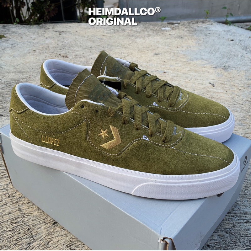 CONVERSE CONS L. LOPEZ PRO OX DARK MOSS WHITE 168669C ORIGINAL