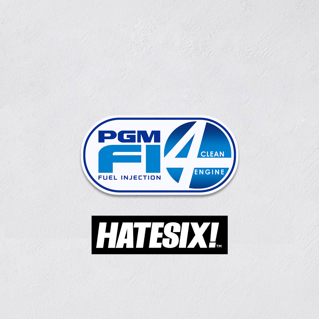 Sticker Decal Honda PGM-Fi 4 PGMFI 4 Hatesix