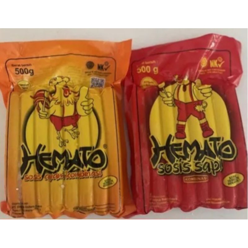 Sosis Hemato 500gr /sosis ayam/sosis sapi Frozen