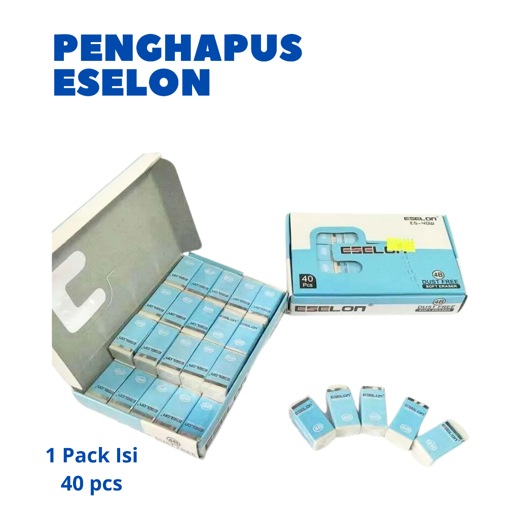 

[1 PACK/40 PCS] Stip/ Penghapus Eselon ES-40W