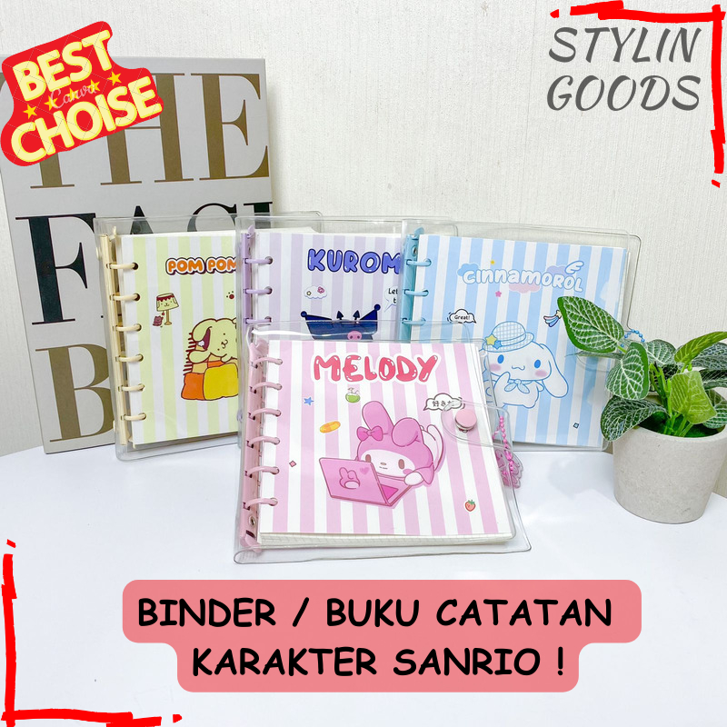 

MINI BINDER BUKU SPIRAL / BINDER SANRIO BUKU CATATAN LUCU UNIK NOTEBOOK TERBARU DENGAN SAMPUL PLASTIK BISA GROSIRAN