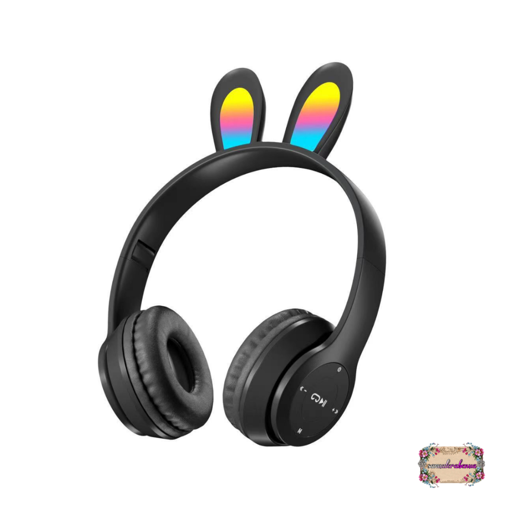 P47R CAT EARS HEADSET headphone Hf bando telinga kucing LED BANDO BLUETOOTH wireles RGB GAME HEADSET G-P47R LED WIRELESS super BASS SB5608