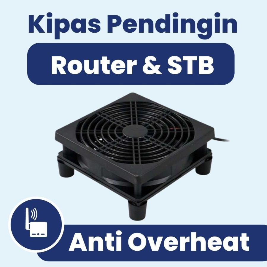 Kipas Pendingin Router Wifi STB USB Fan Cooler 5V 12Cm