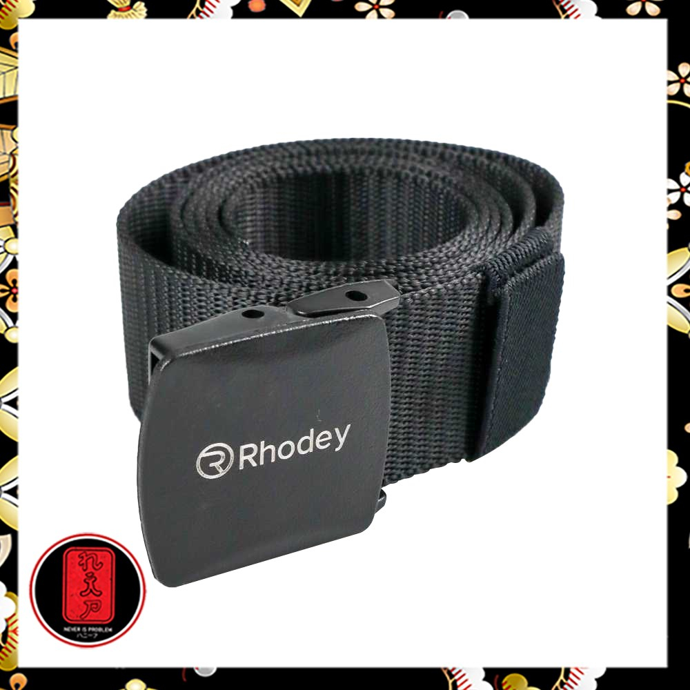 Rhodey Tali Ikat Pinggang Pria Anti Xray Plastik Automatic Buckle - 899 [ Black, Army green, Cream ]