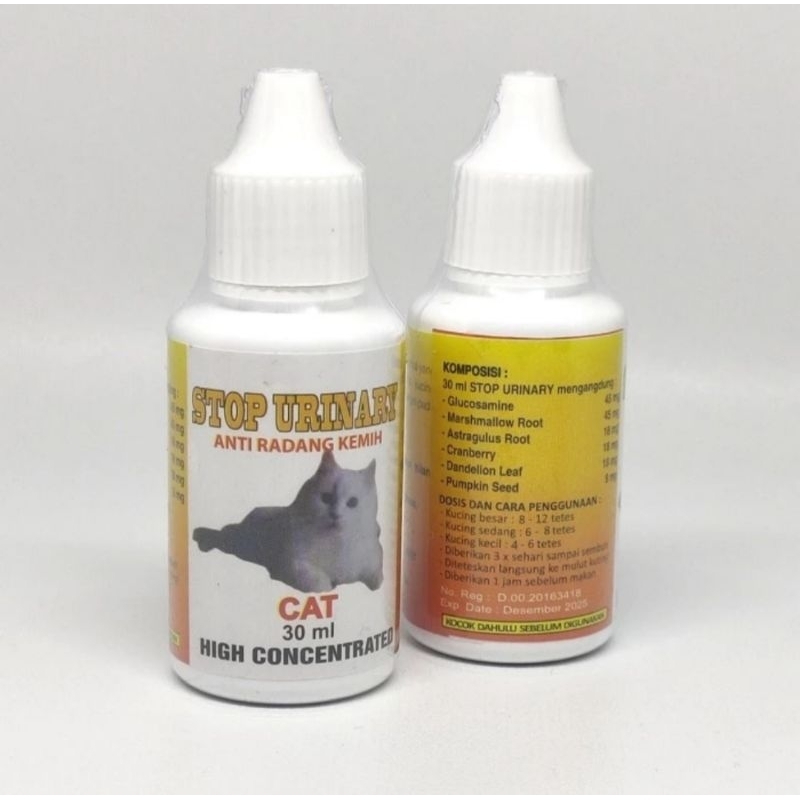 Stop urinary 30ml obat kucing radang kemih