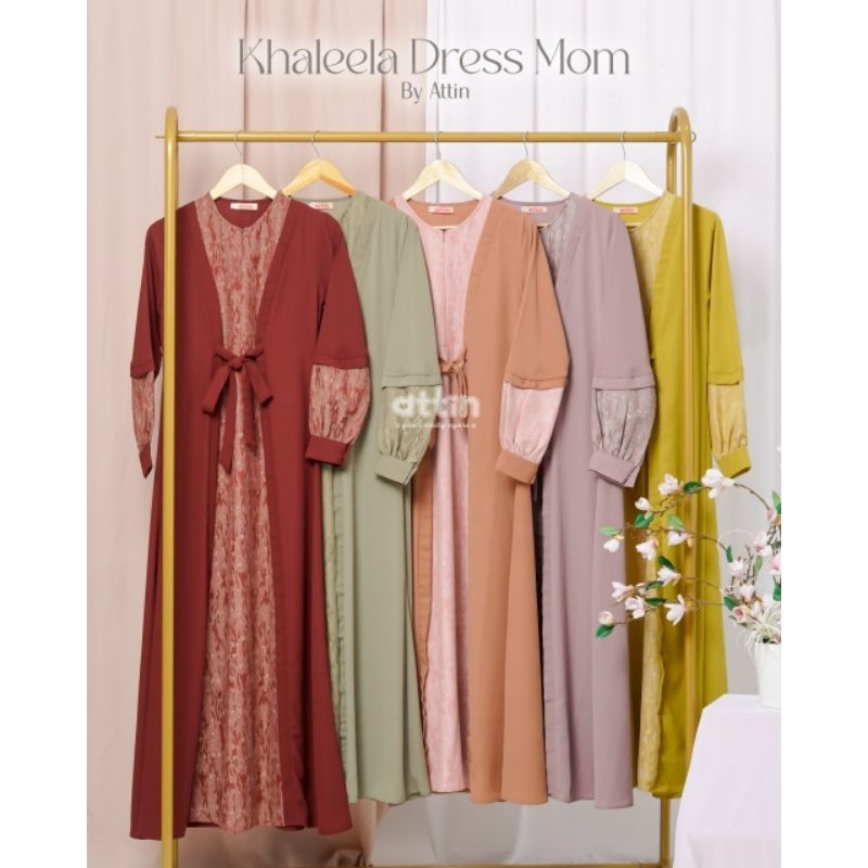 Gamis Khaleela Dress Mom By Attin