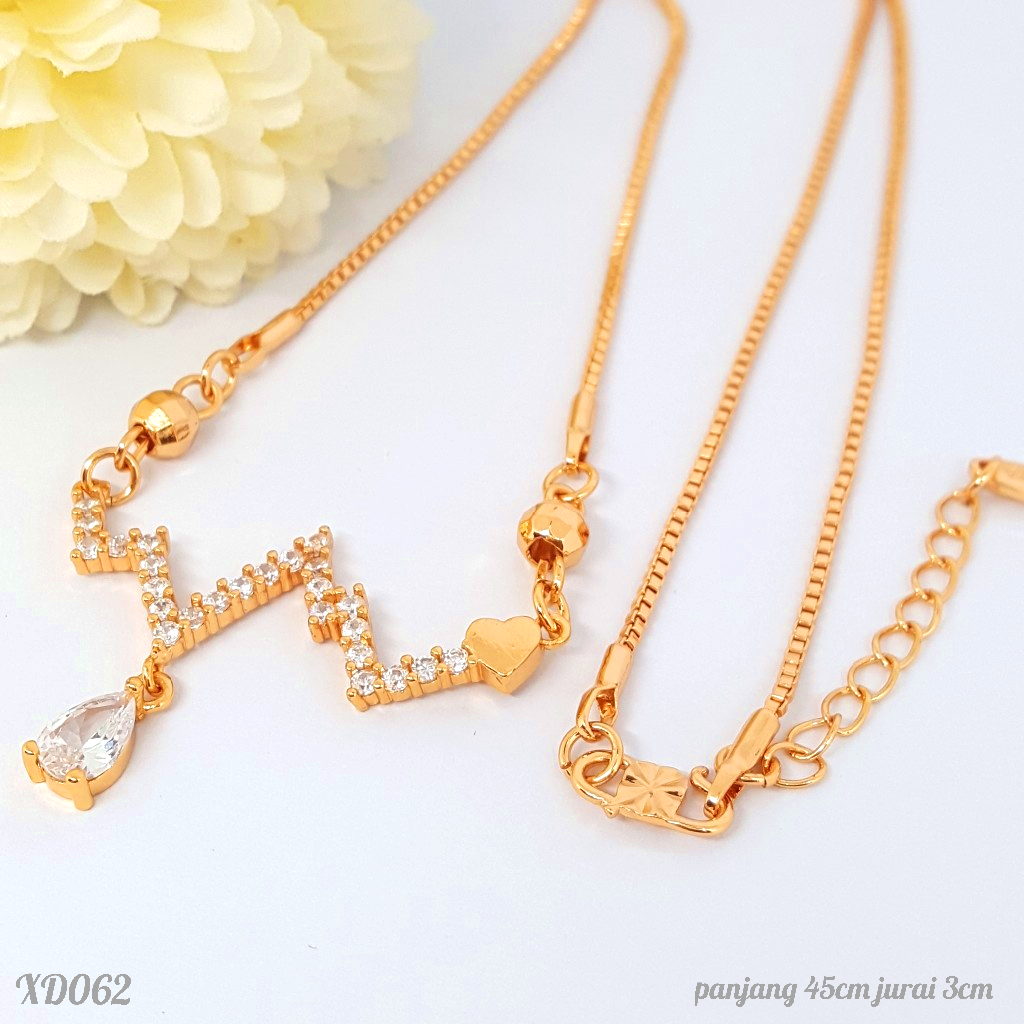 PGX Kalung Wanita Xuping Aksesoris Fashion Perhiasan Lapis Emas Premium - XD062