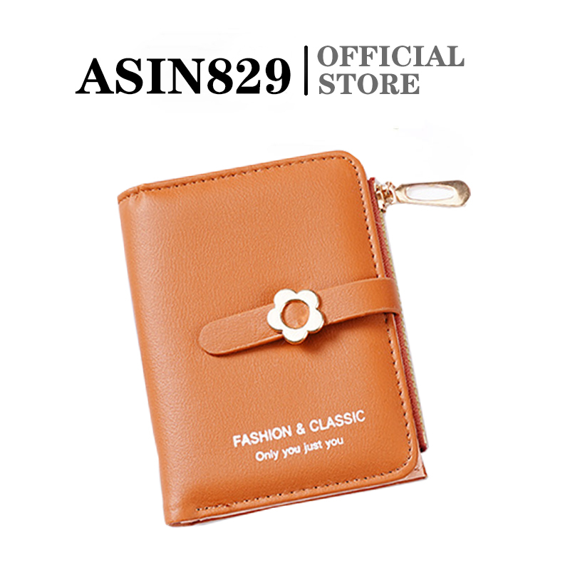 ASIN829 2023 Dompet Wanita Terbaru Dompet Lipat Mini Fashion Korea 2057 Desain Segar Slot Kartu Berkapasitas Besar