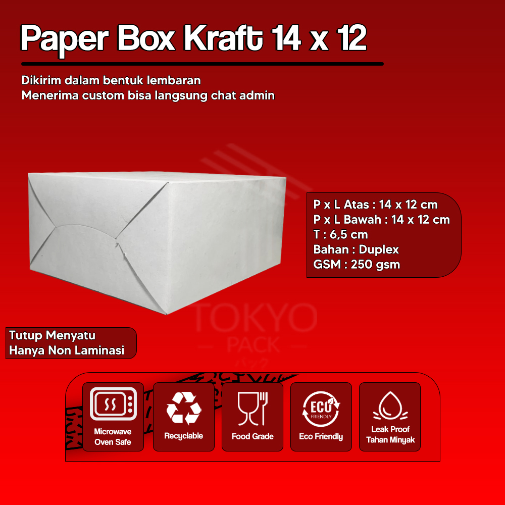 KATERING BOX TEBAL 325 GSM /KOTAK NASI KRAFT/KATERING BOX/DUS NASI