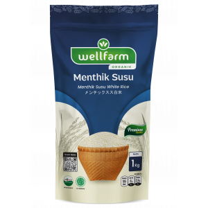 

Beras Organik Wellfarm Mentik Susu 1Kg