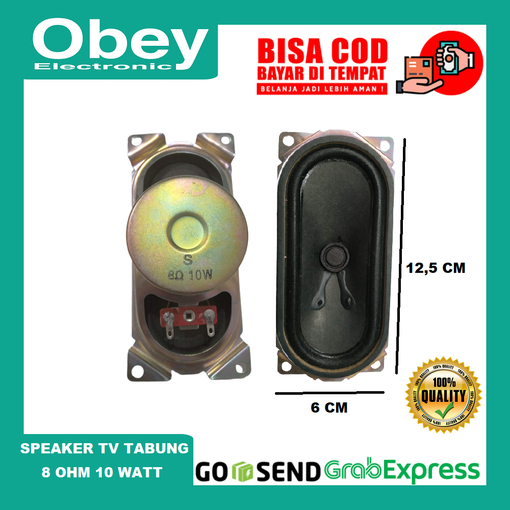 SPEAKER TV TABUNG 8 OHM 10 WATT