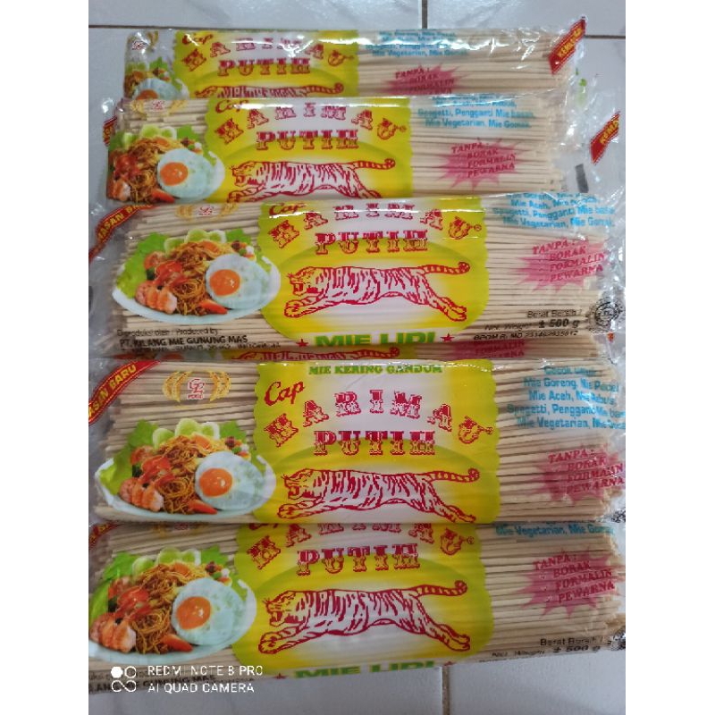 

Mie lidi gandum Putih kemasan 500gram