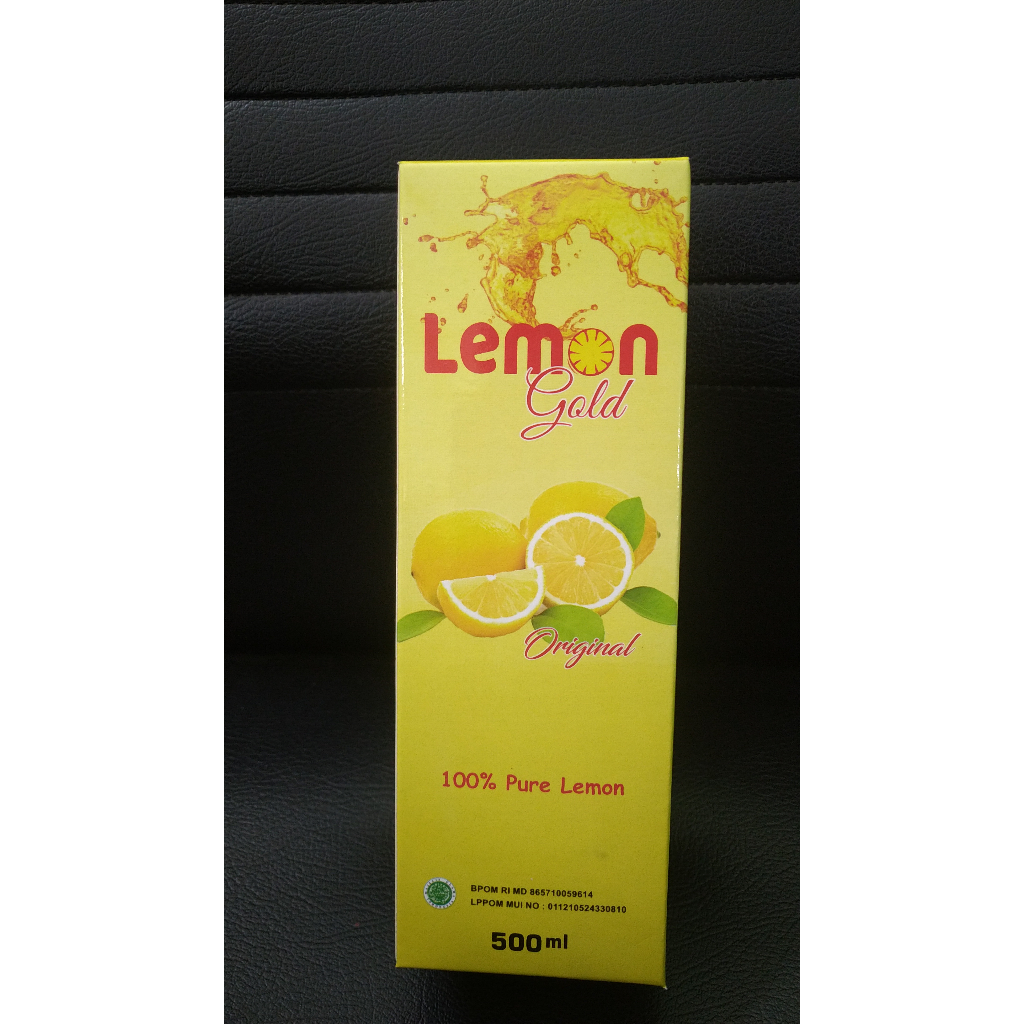 

Lemon Gold 500 ml 100% Sari Lemon Asli Original Program Diet